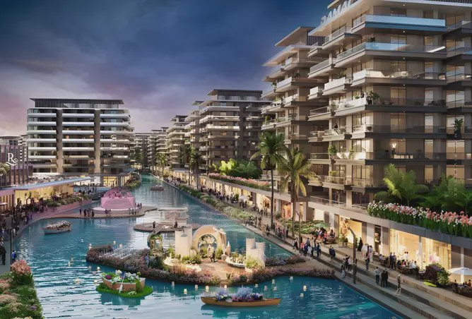 شقة بغرفتي نوم في ريفرسايد فيوز رويال 1 بمجتمع داماك ريفرسايد في مجمع دبي للاستثمار 2