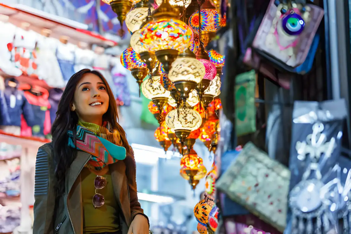 Meena Bazaar, located in the heart of Dubai,